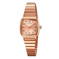 Reloj Skmei Mujer Acero Oro Rosa SKM-M-3